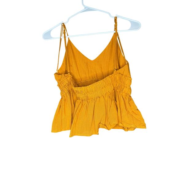 MOD yellow peplum tank - Picture 4 of 4